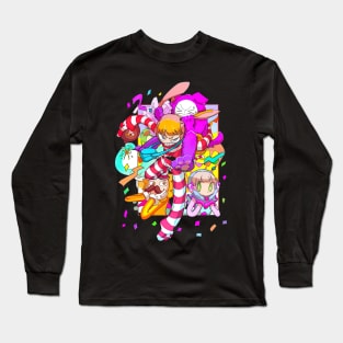 Popee The Performer - Popee The Performer Characters Long Sleeve T-Shirt